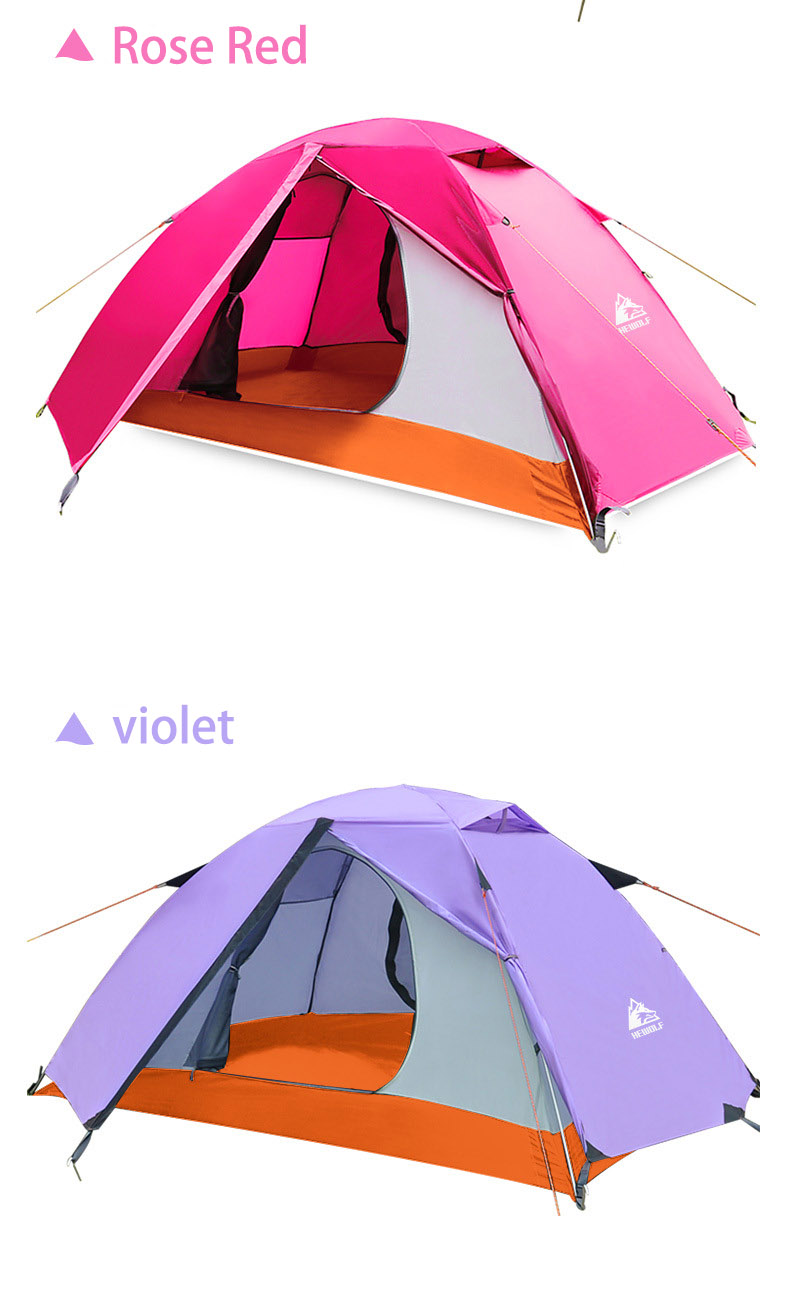 Cheap Goat Tents Hewolf Outdoor Professional Double layer Tent Wild Snow Mountain Camping Equipment Multi Person Ultra light Snow Skirt Tent 2.8g Tents 